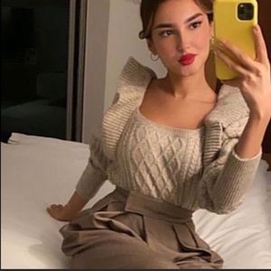 H&M Flounce Ruffle Sweater BLOGGERS FAVORITE!